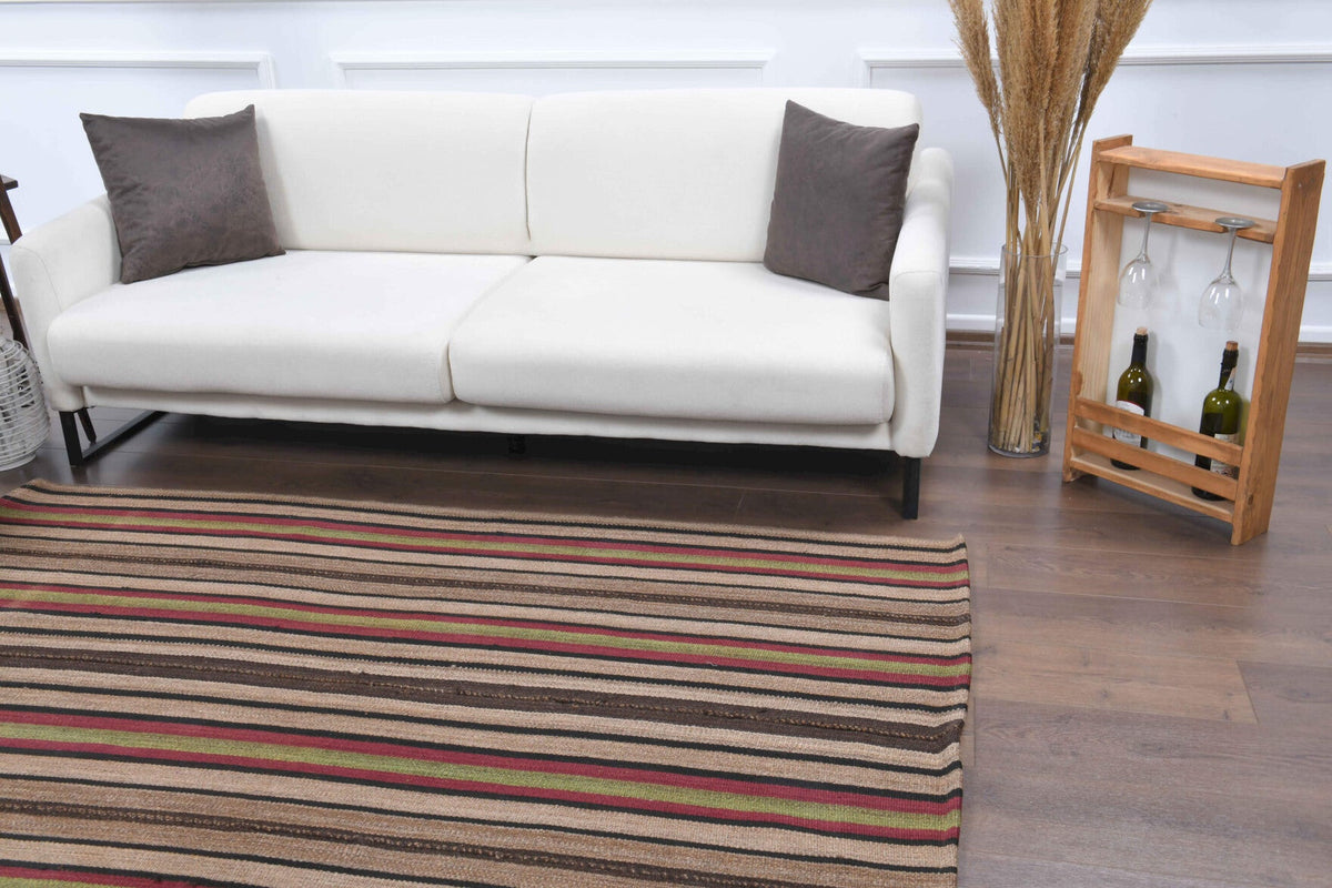Striped Kilim Handmade Vintage Rug