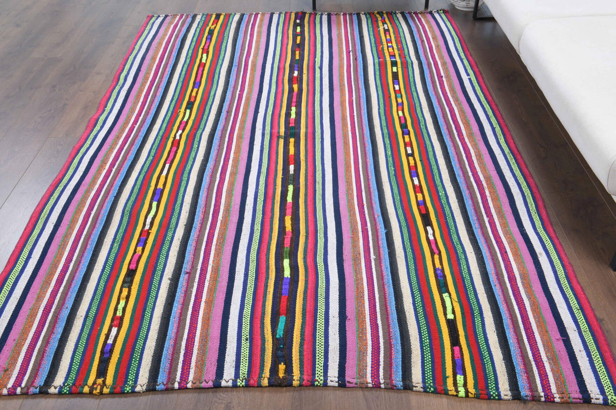 Colorful Kilim Handmade Vintage Rug