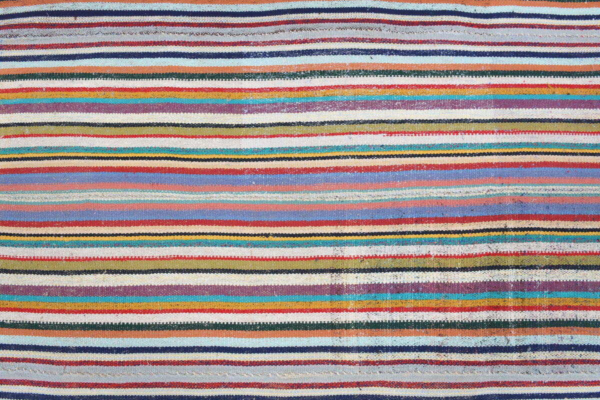 Handmade Vintage Colorful Rug