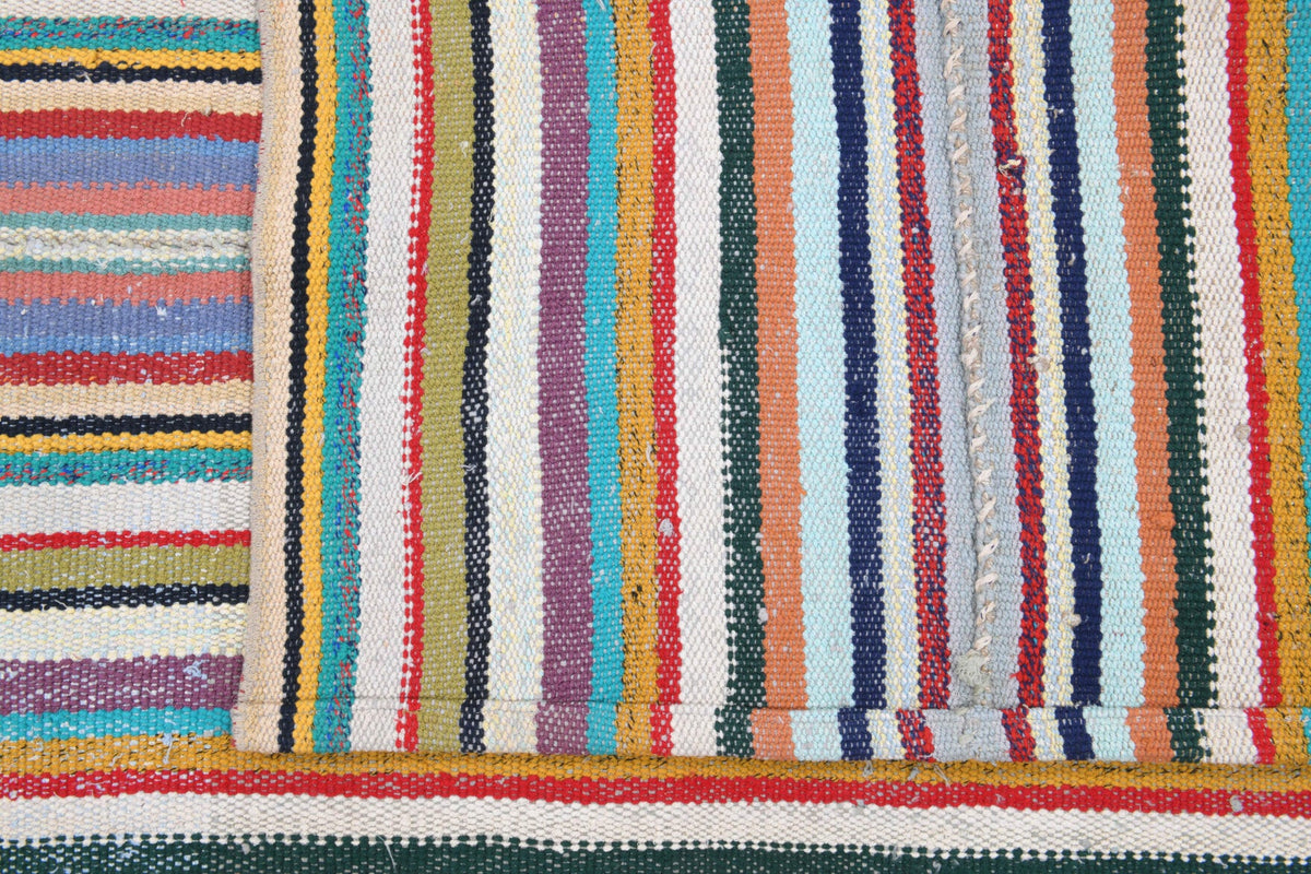 Handmade Vintage Colorful Rug