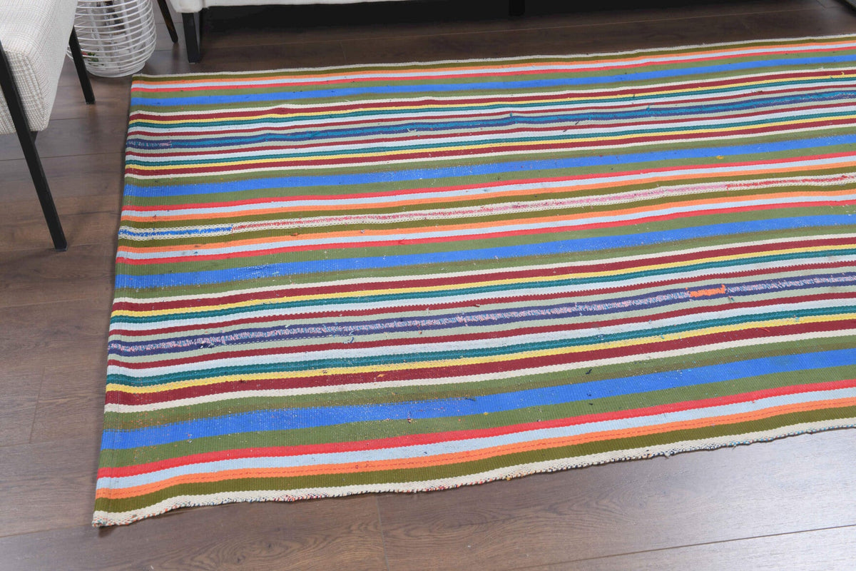 Pastel Colored Kilim Vintage Rug