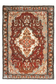 Red to Brown - Handmade Vintage Anatolian Rug