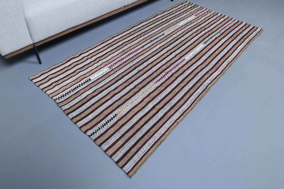 Handmade Vintage Kilim Runner Rug
