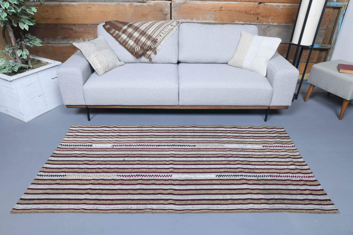 Handmade Vintage Kilim Runner Rug