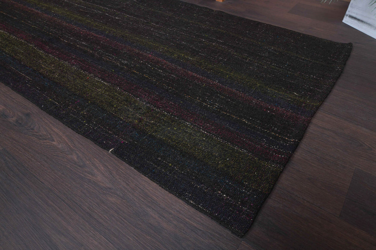 El yapımı vintage yolluk 97x231 cm düz desenli yün - mekan görünümü