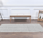 1960'lardan Sivas kökenli düz zeminli vintage kilim yolluk, 75x225 cm