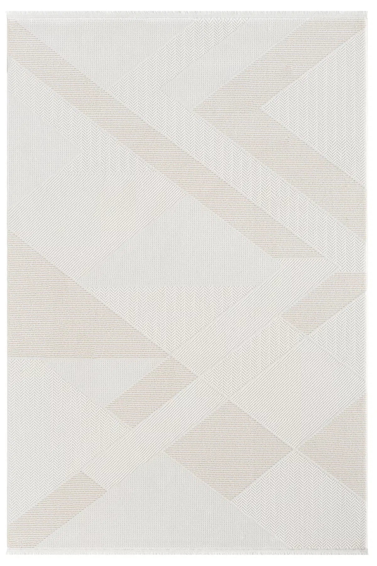 Bej Modern Desenli Lüks Halı - 0557BL
