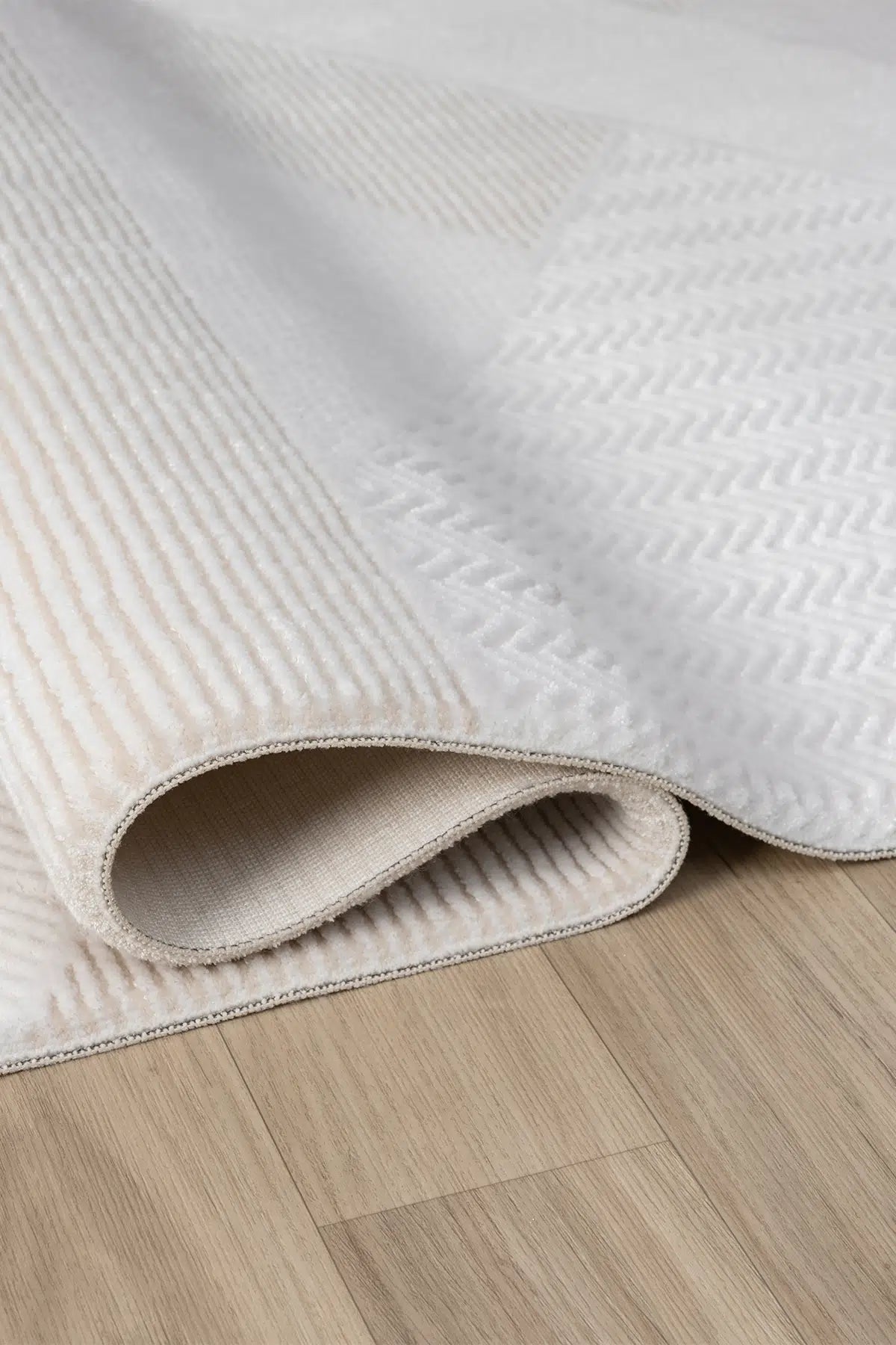 Bej Modern Desenli Lüks Halı - 0557BL