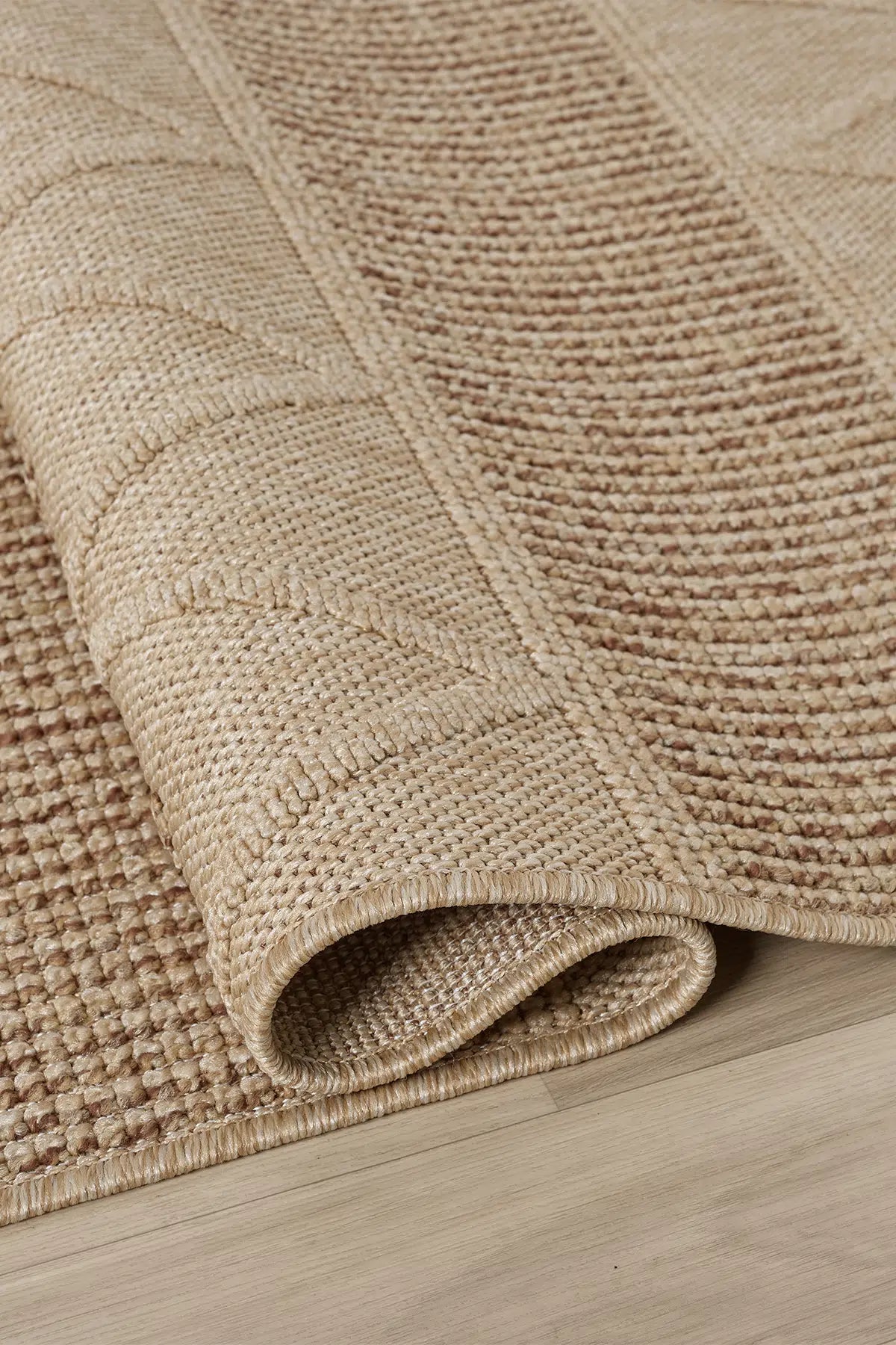 Kahve Bukle Dokulu Sade Modern Halı - 620KL