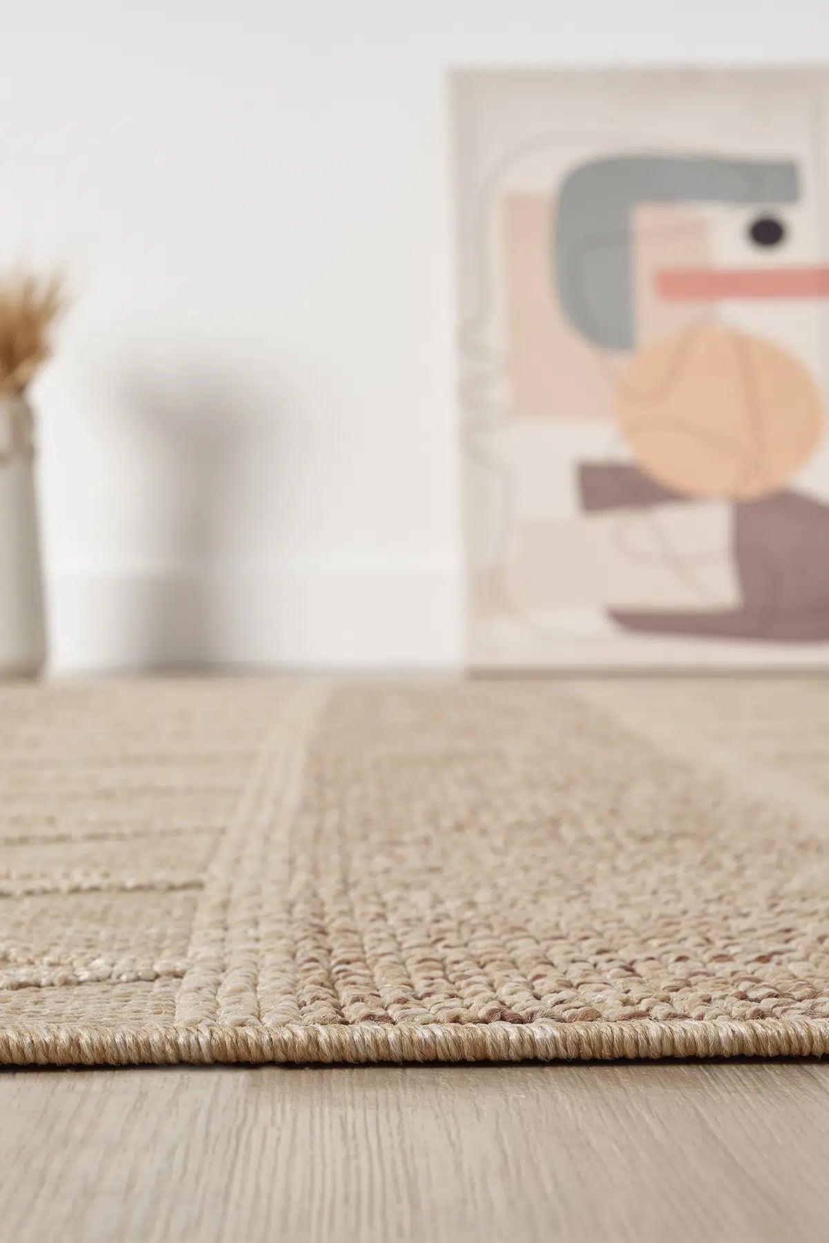 Kahve Bukle Dokulu Sade Modern Halı - 620KL