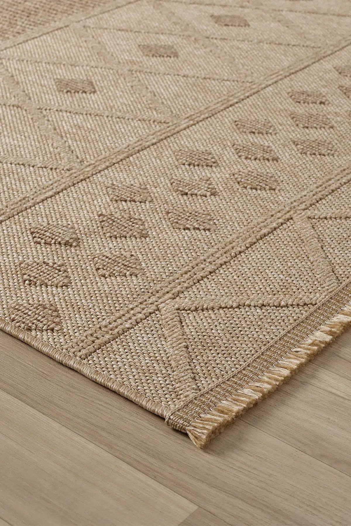 Kahve Bukle Dokulu Sade Modern Halı - 620KL