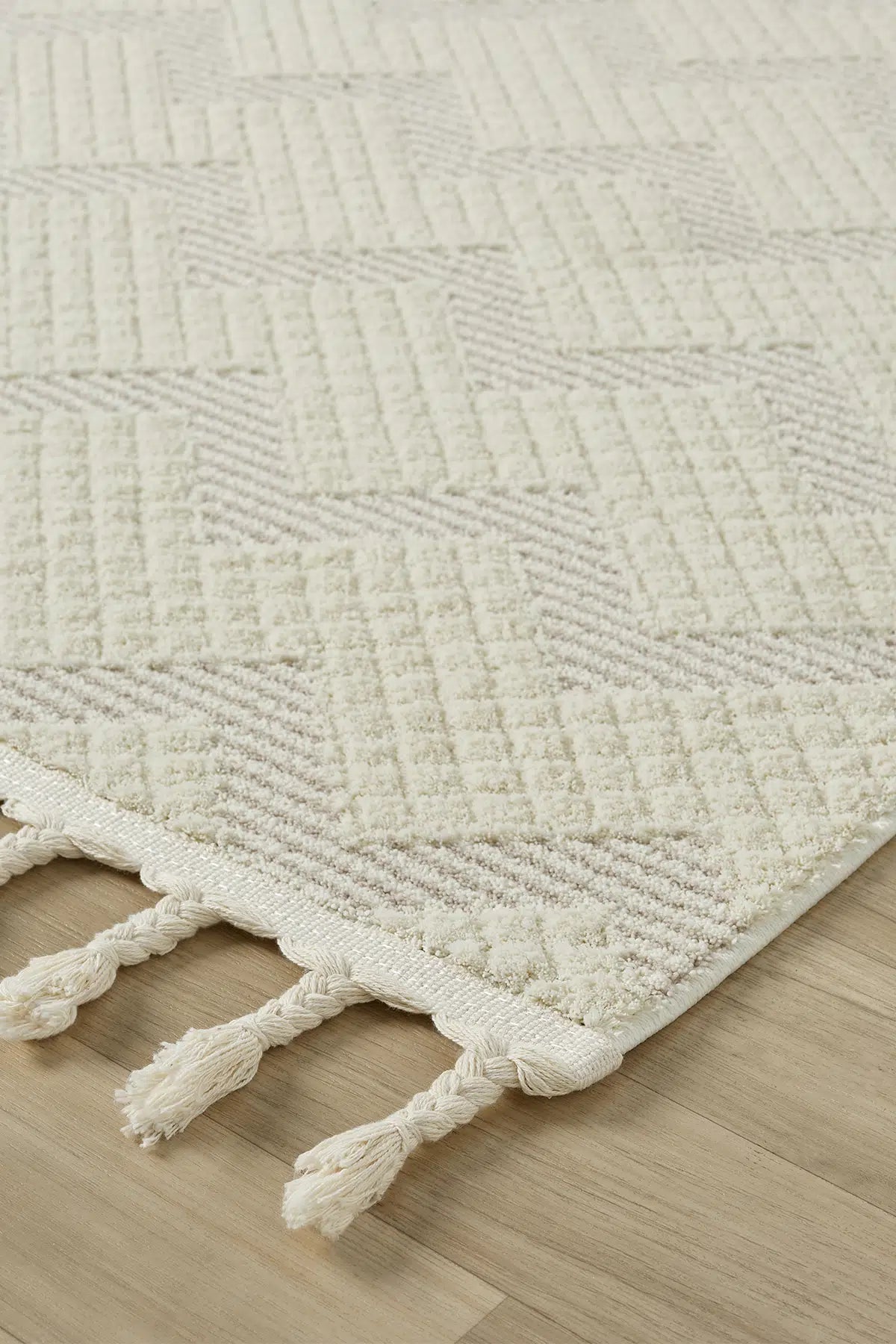 Bej Modern Desenli Lüks Halı - 1102BM