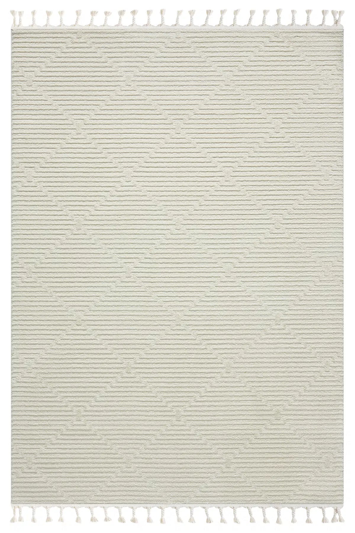 Krem Modern Desenli Lüks Halı - 1100KM