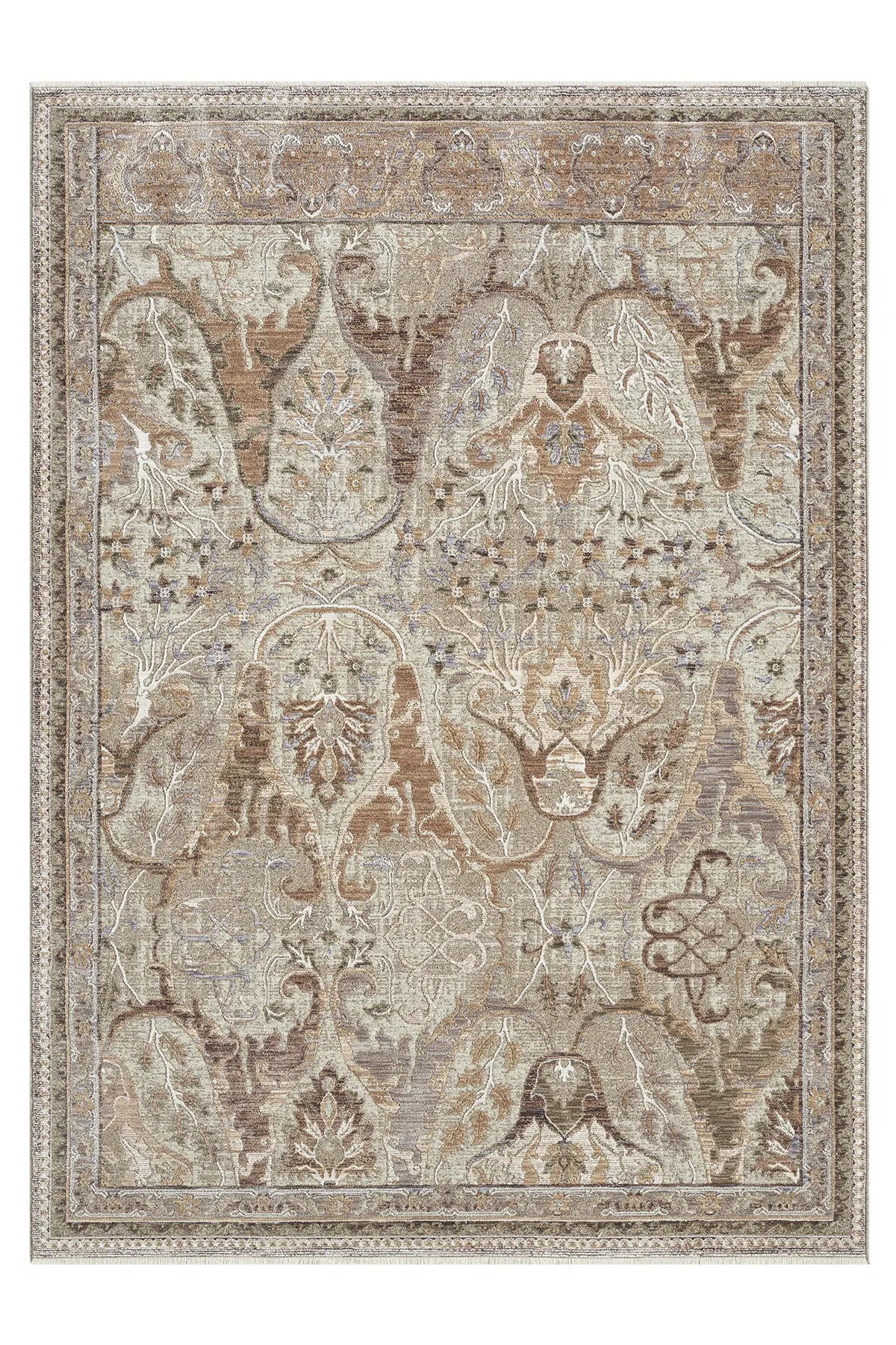 Bej Soyut Sanatsal Çok Renkli Modern Halı - 800BM