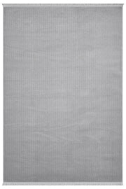 Gri Monokrom Düz Dokulu Minimalist Halı - 889GM