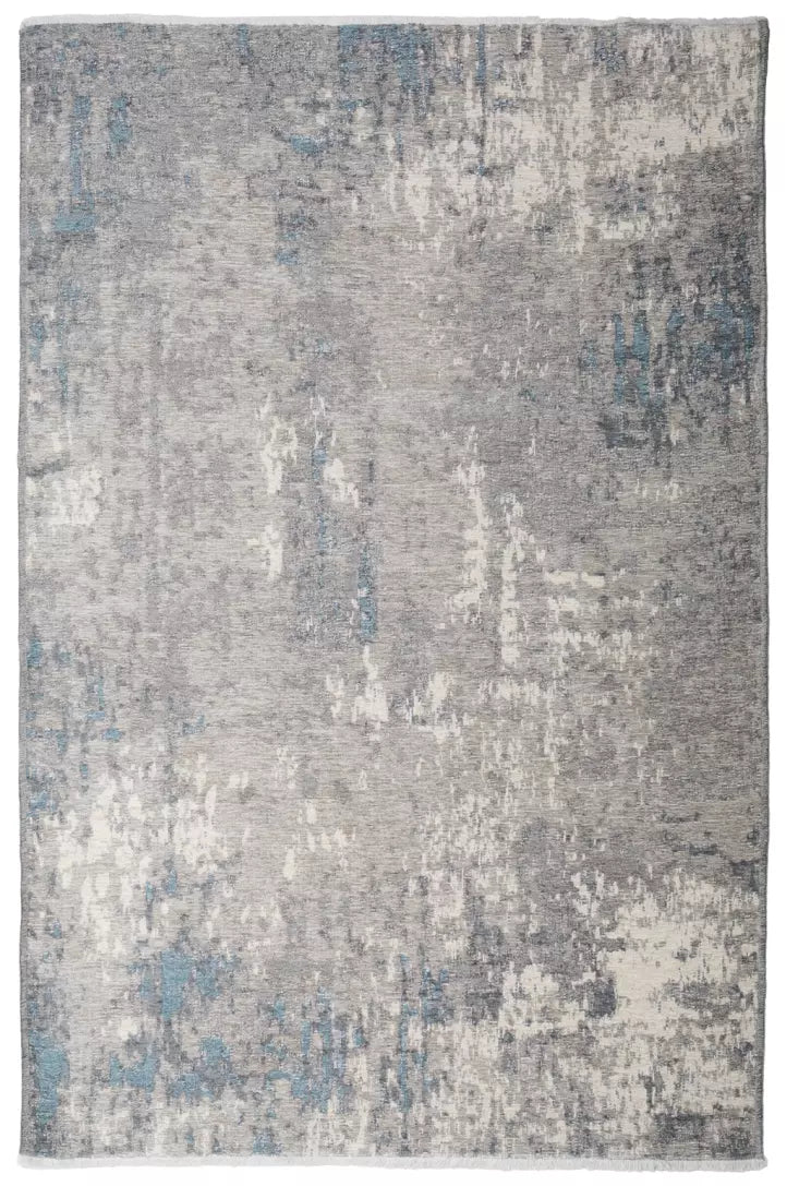 Grey Black and Yellow Gold Double-Sided Modern Washable Antibacterial Rug