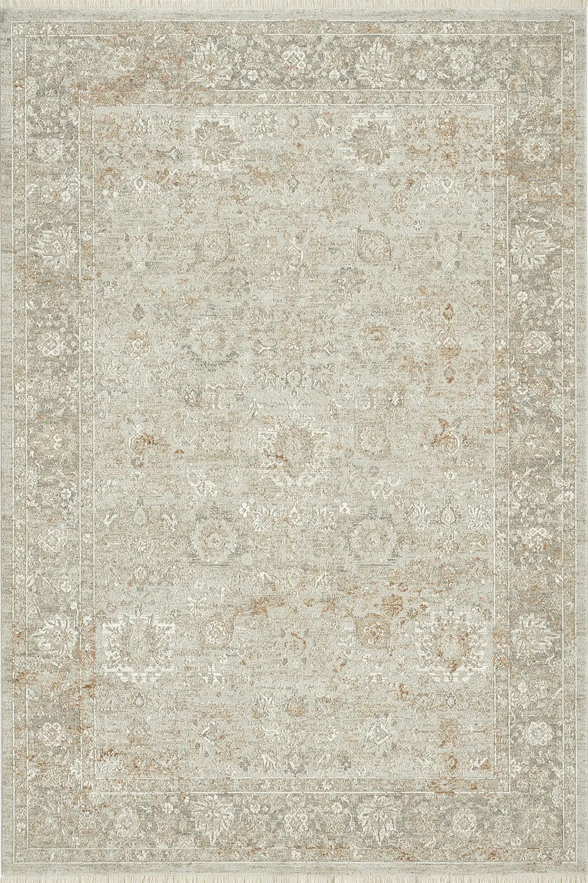 Gri Yalın Dokuma Naturel Minimalist Halı - 1301GN
