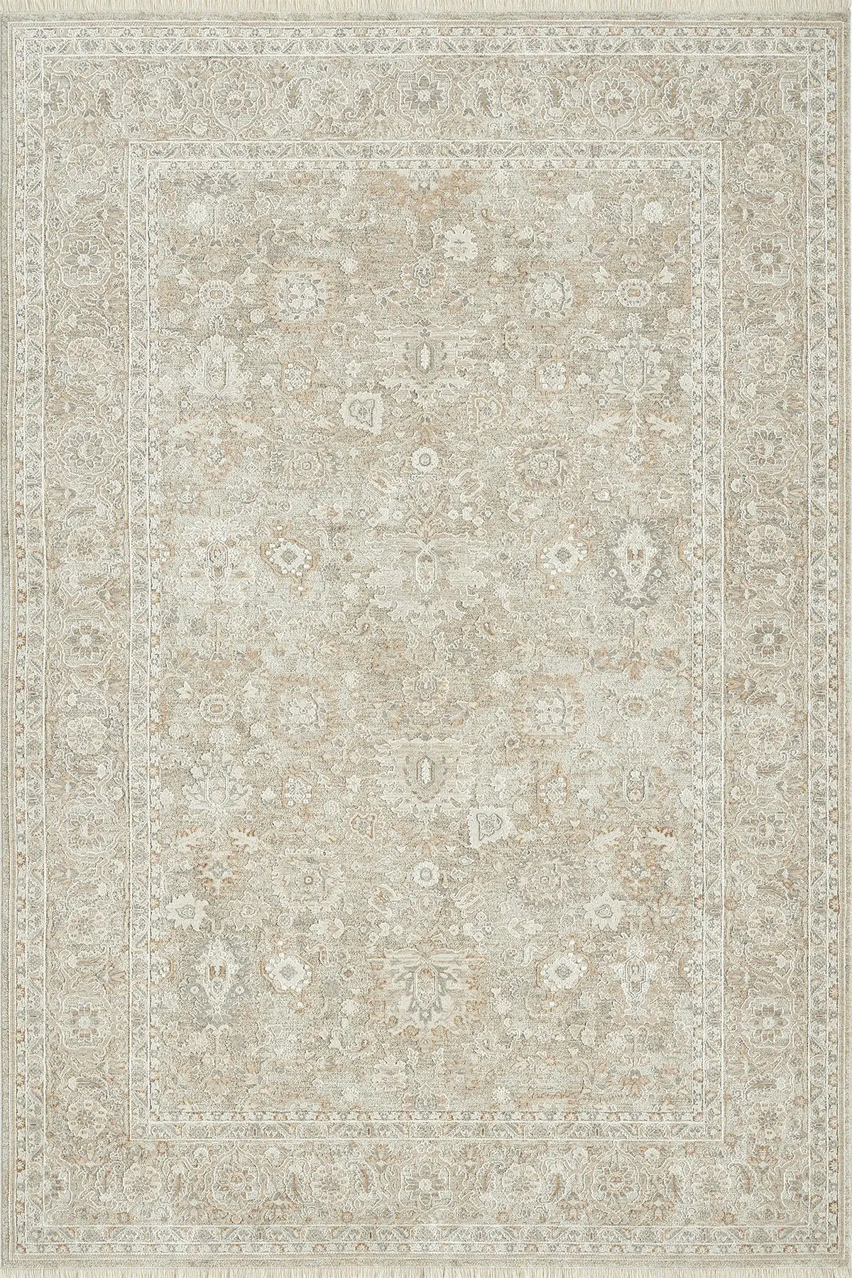 Krem Yalın Dokuma Naturel Minimalist Halı - 1303KN