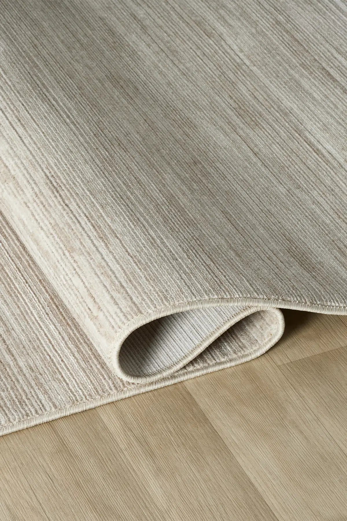 Bej Çizgili Dokuma Dayanıklı Modern Halı - 3302BO