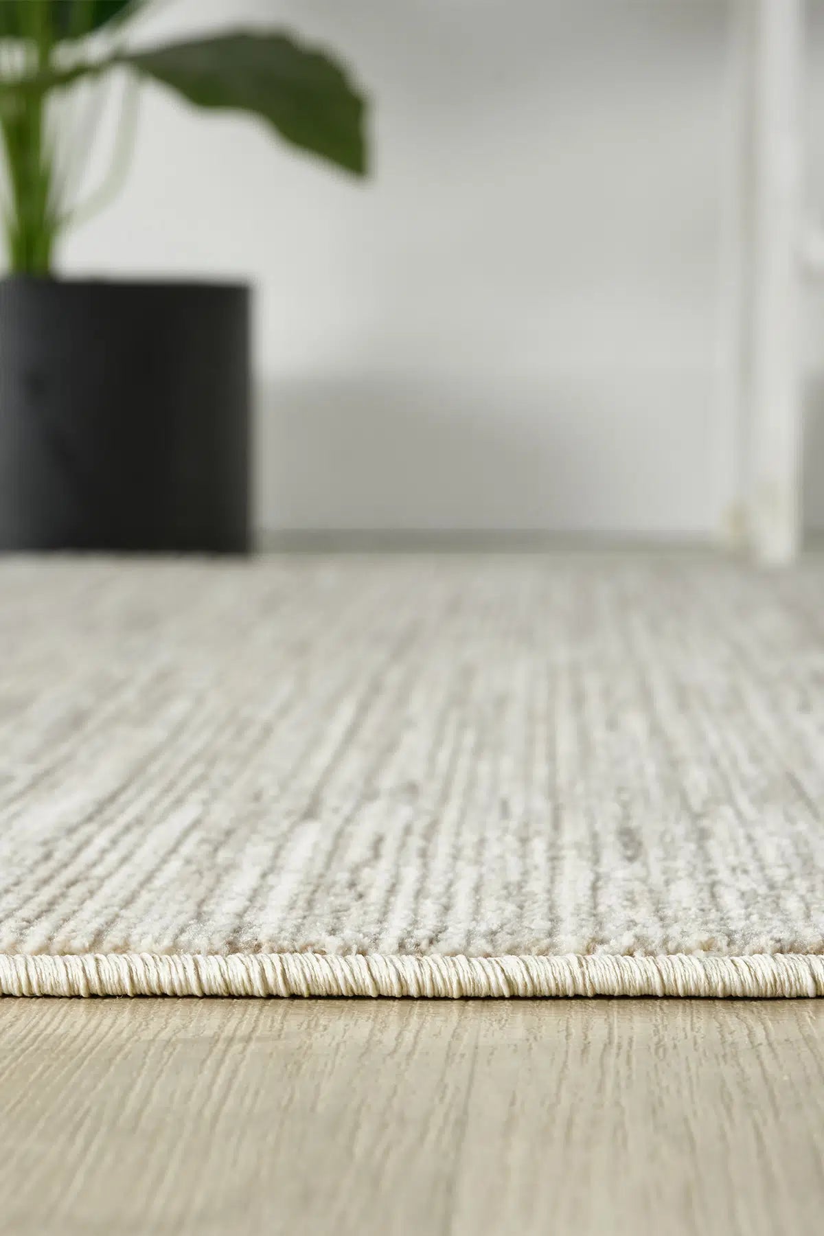 Gri Çizgili Dokuma Dayanıklı Modern Halı - 3303GO