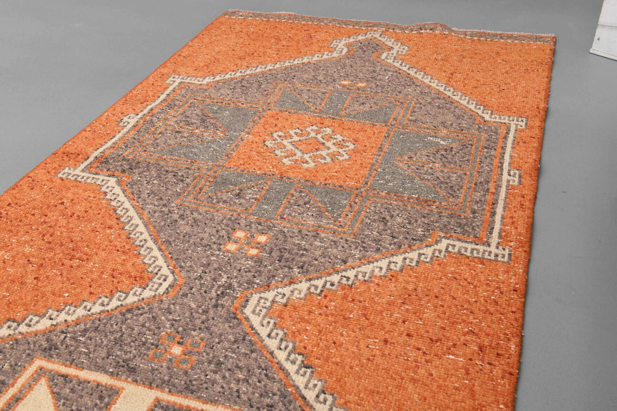 Orange Turkish Runner Rug