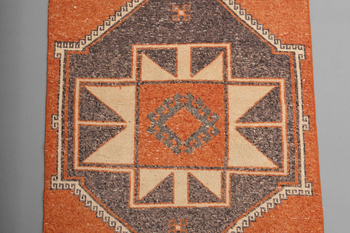 Orange Turkish Runner Rug