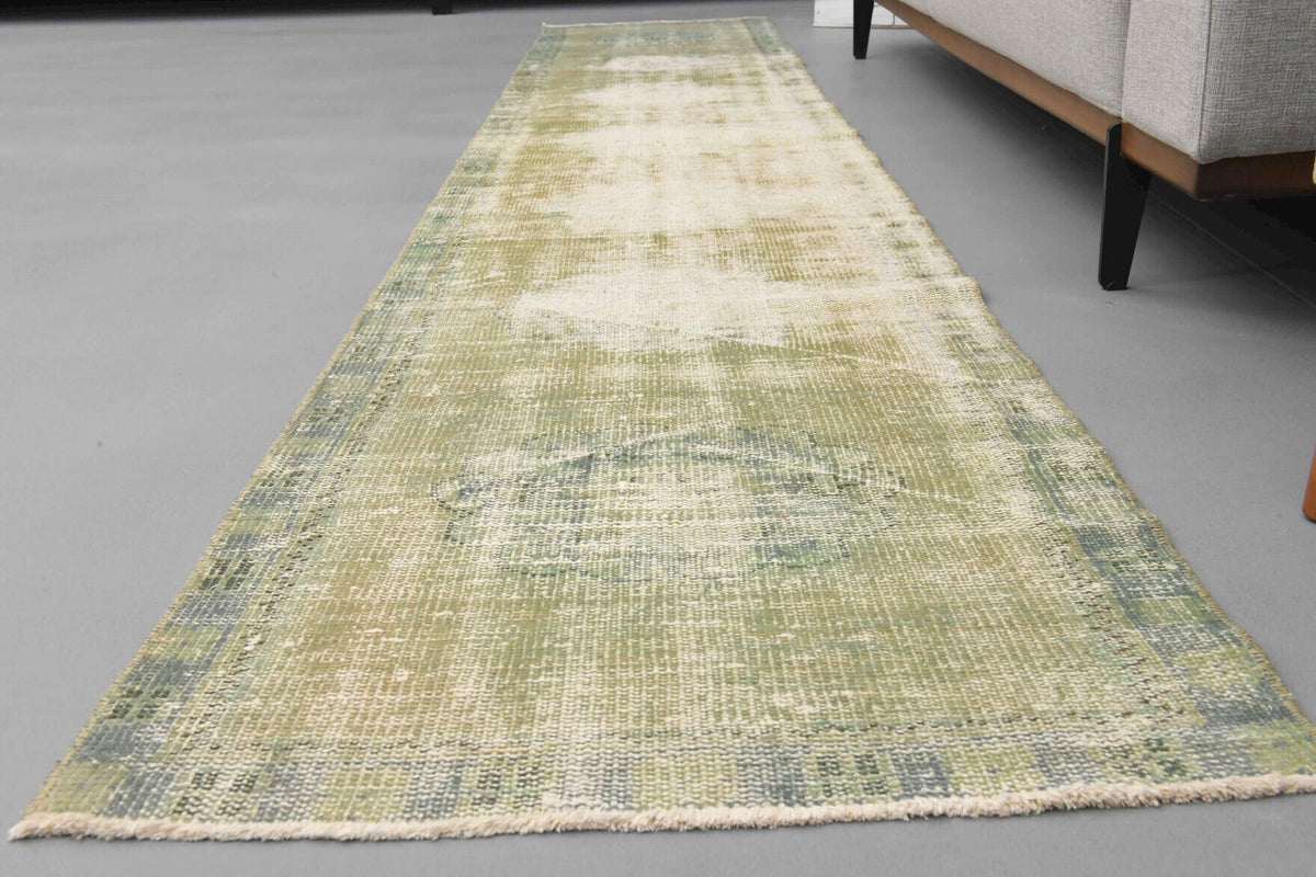 El yapımı vintage yolluk 64x351 cm soyut desenli yün - mekan görünümü