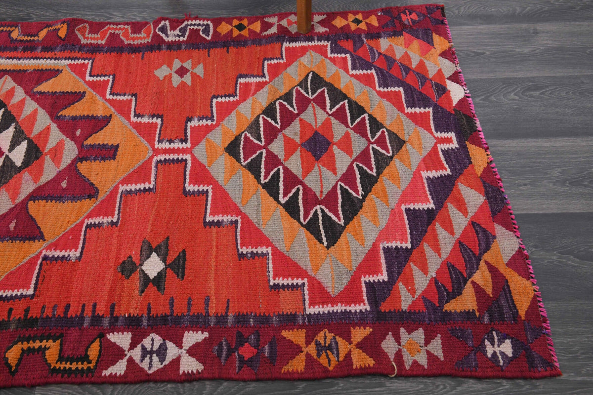 Handmade Vintage Oushak Runner Rug