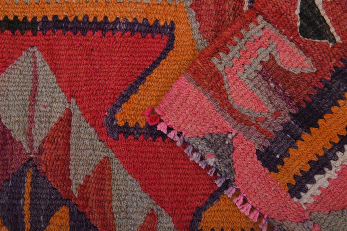 Handmade Vintage Oushak Runner Rug