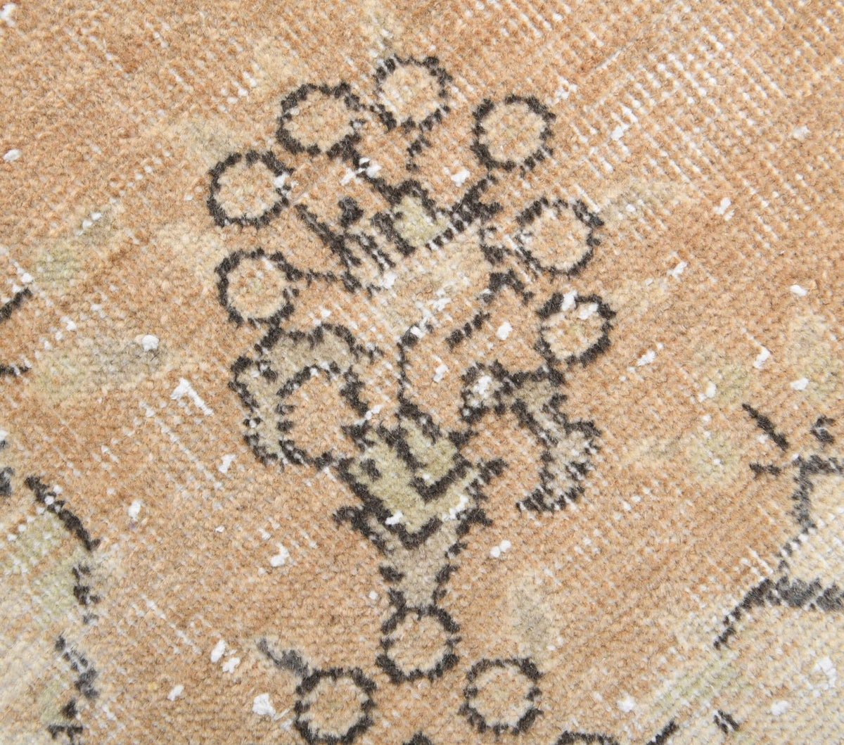 El yapımı vintage yolluk 71x259 cm çiçek desenli desenli yün - desen detayı