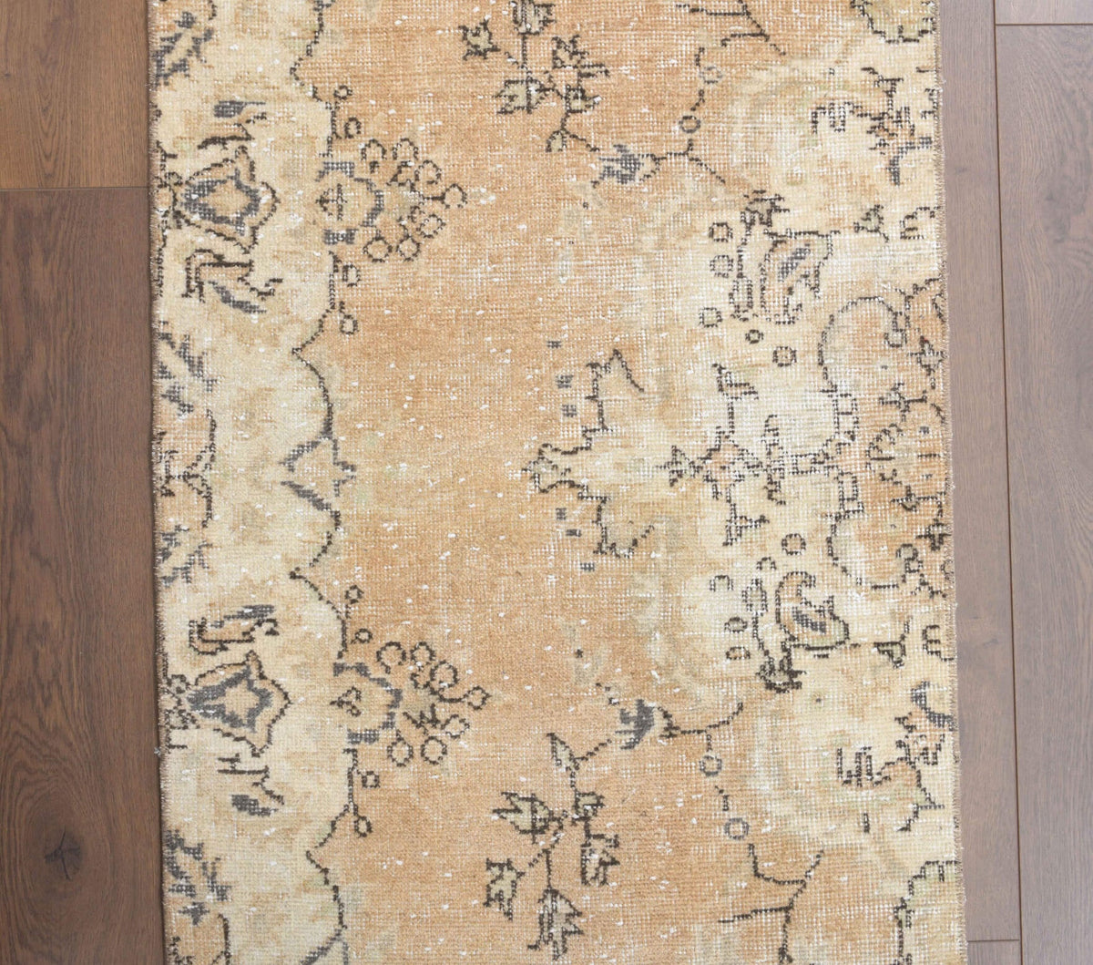 El yapımı vintage yolluk 71x259 cm çiçek desenli desenli yün - mekan görünümü