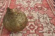El yapımı vintage yolluk 89x300 cm oryantal desenli yün - detay görünümü