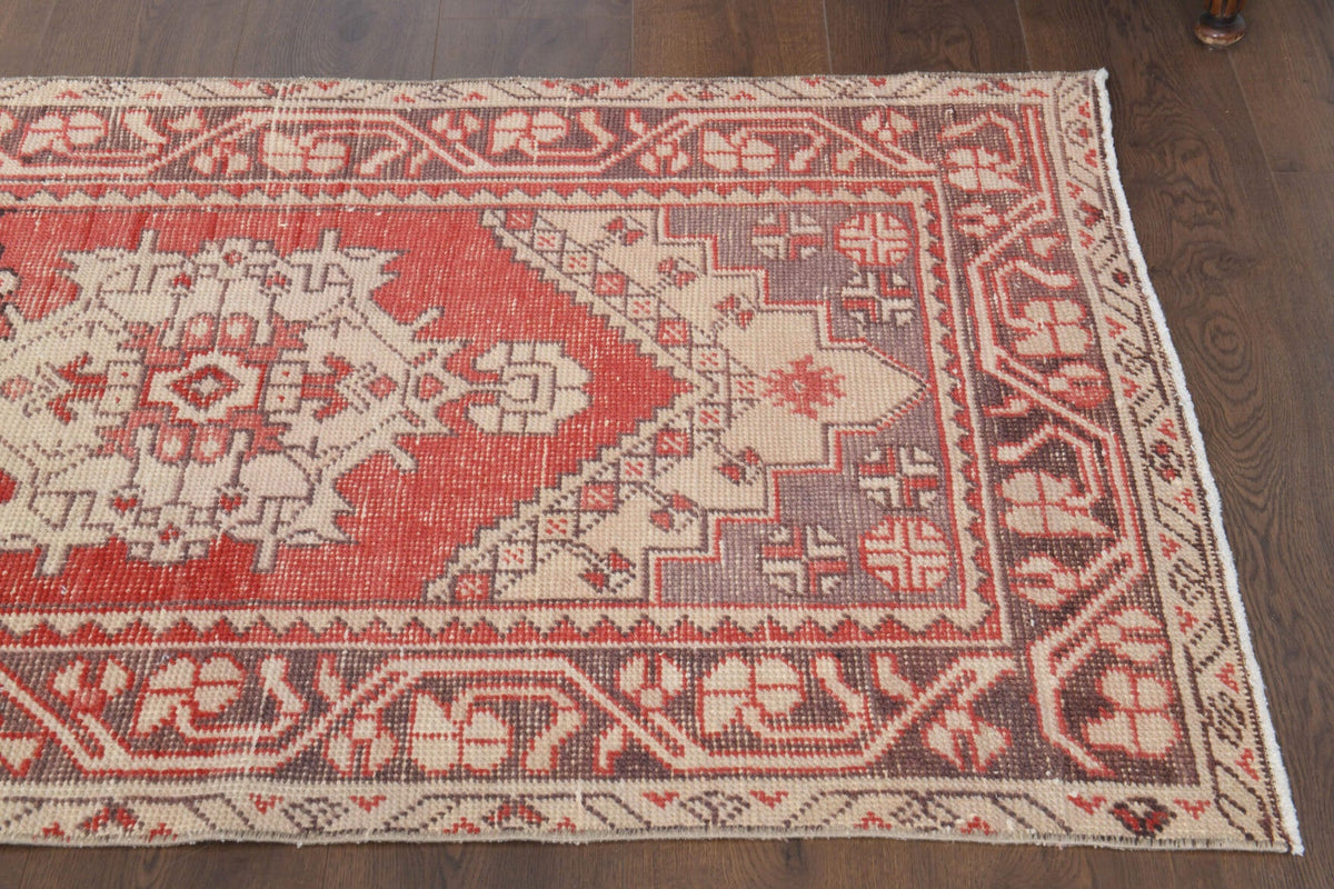 El yapımı vintage yolluk 89x300 cm oryantal desenli yün - açık alan görünümü