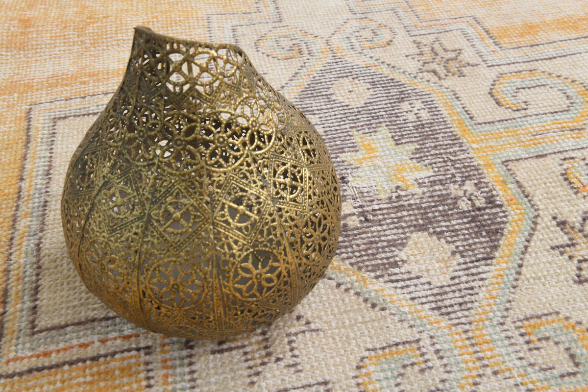 El yapımı vintage yolluk 91x287 cm oryantal desenli yün - farklı açıdan görünüm