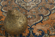 El yapımı vintage yolluk 94x340 cm oryantal desenli yün - detay görünümü