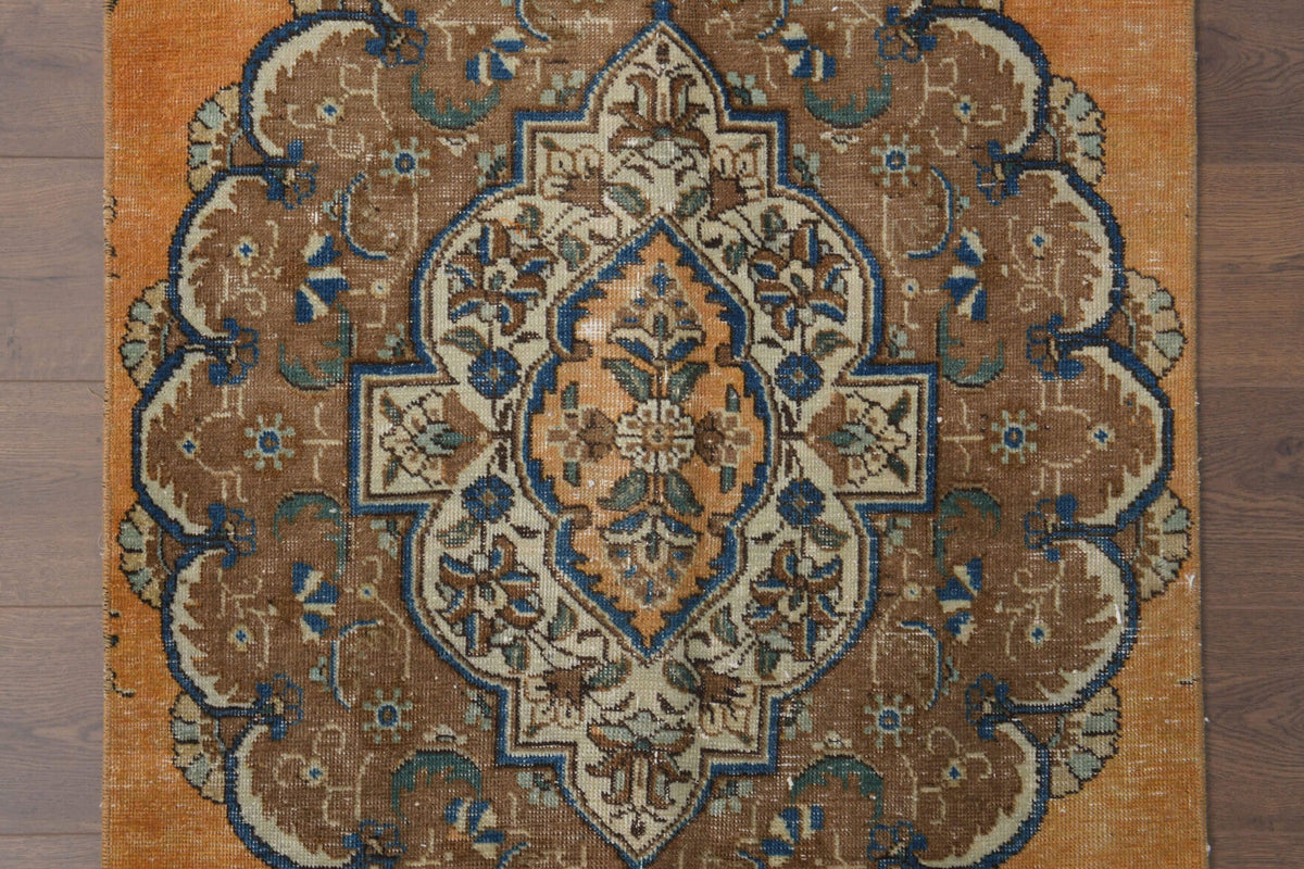 El yapımı vintage yolluk 94x340 cm oryantal desenli yün - farklı açıdan görünüm