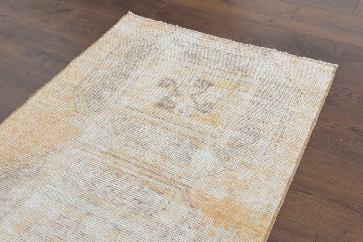 Faded Vintage Anatolian Runner Rug