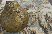 1970'lerden Anadolu kökenli çiçek desenli el dokuma vintage yolluk, 54x325 cm