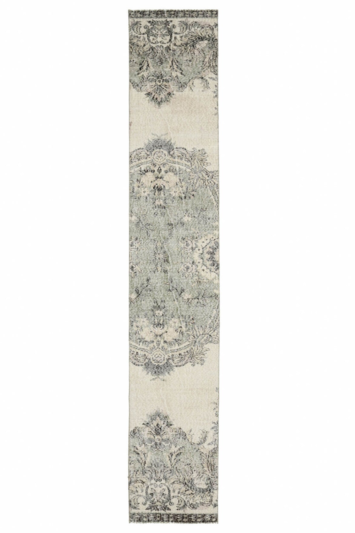 Floral Vintage Oushak Rug Runner