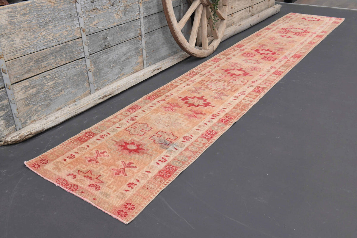 Hand-Knotted Anatolian Vintage Long Runner Rug