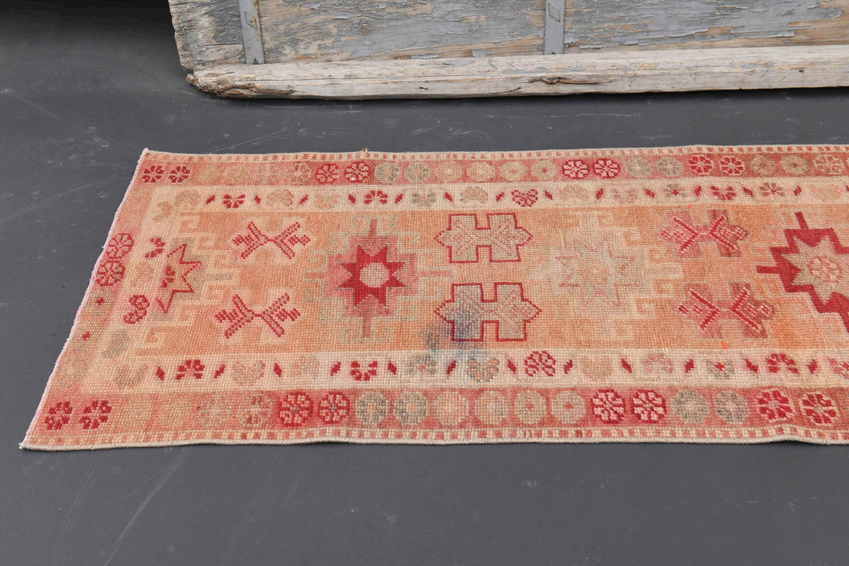 Hand-Knotted Anatolian Vintage Long Runner Rug
