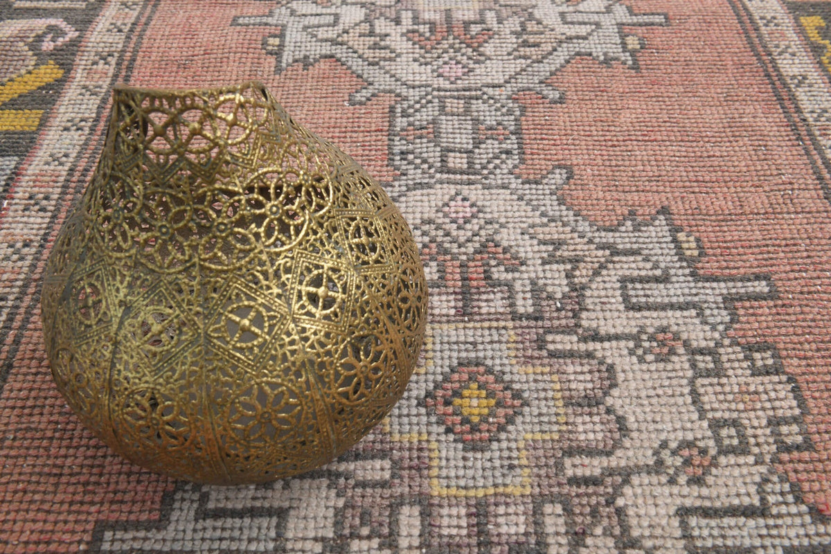 El yapımı vintage yolluk 76x259 cm oryantal desenli yün - farklı açıdan görünüm