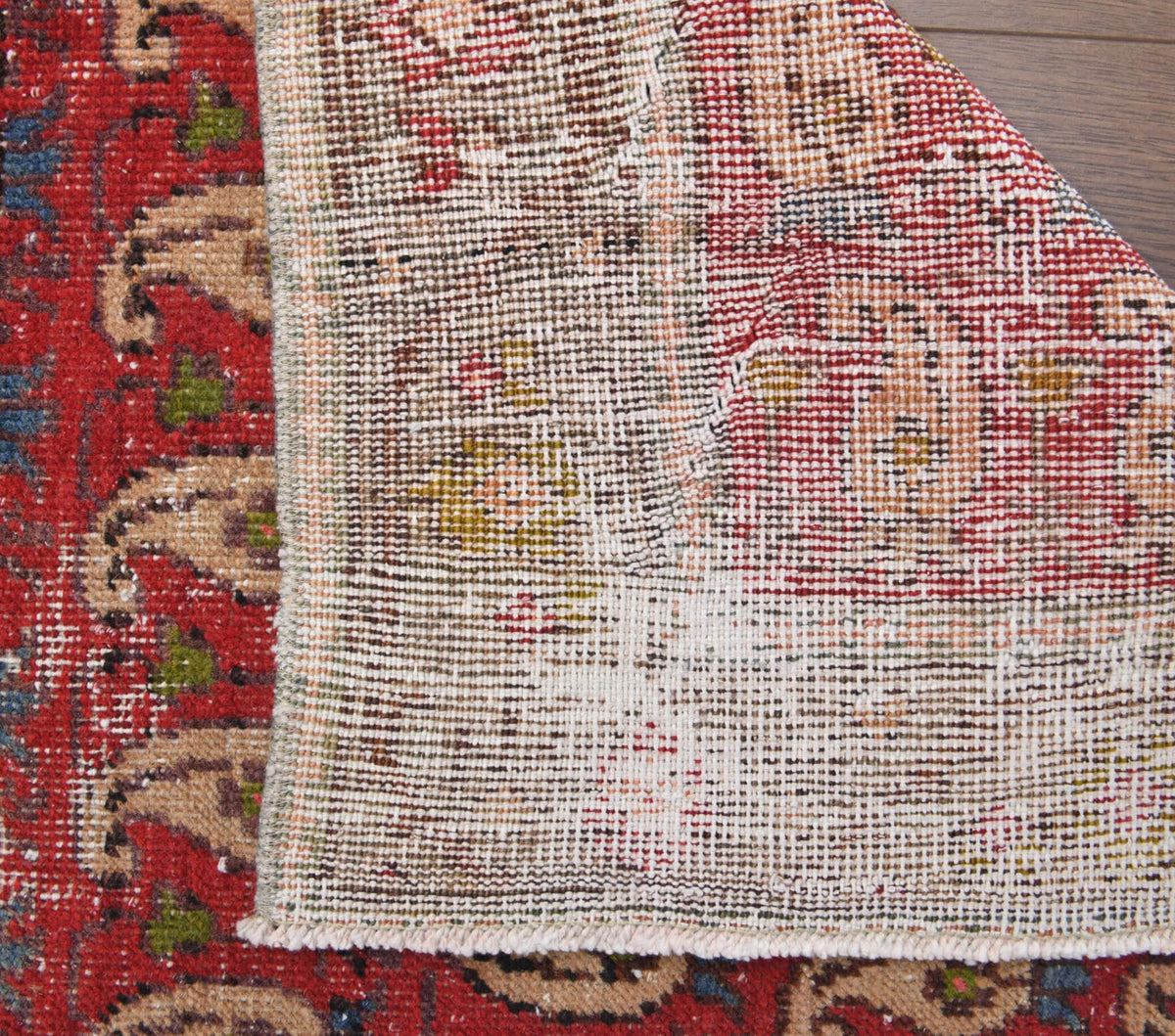 Vintage Red Hereke Runner Rug