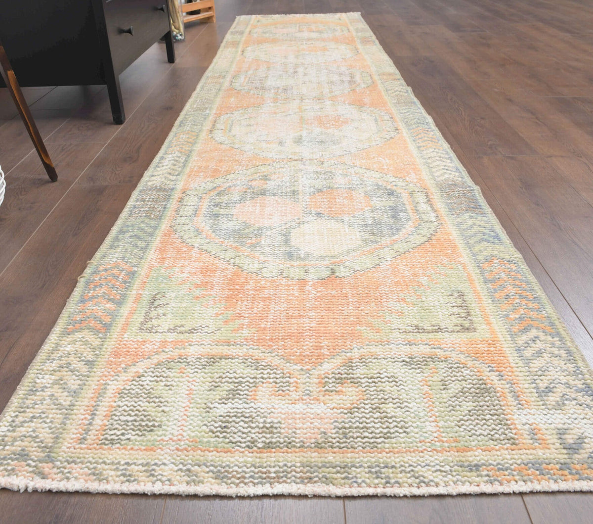 Antique Handmade Anatolian Runner Rug