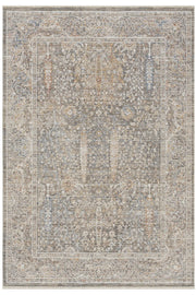Bej Pastel Çiçekli Vintage Eskitme Halı - 10202BP