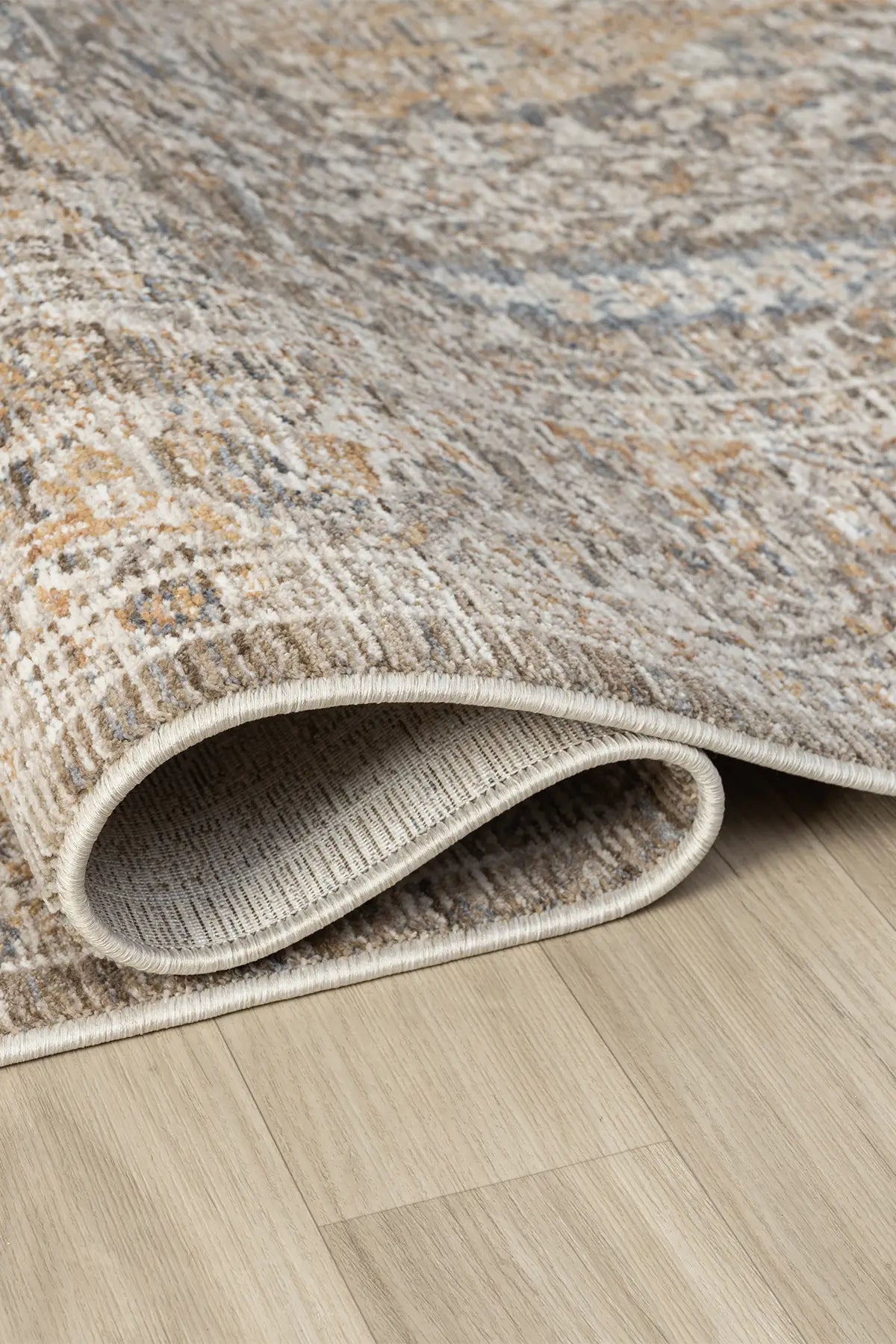 Yeşil Pastel Çiçekli Vintage Eskitme Halı - 10202YP