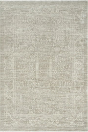 Gri Pastel Çiçekli Vintage Eskitme Halı - 10202GP