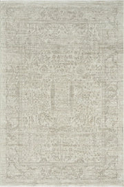 Krem Pastel Çiçekli Vintage Eskitme Halı - 10202KP