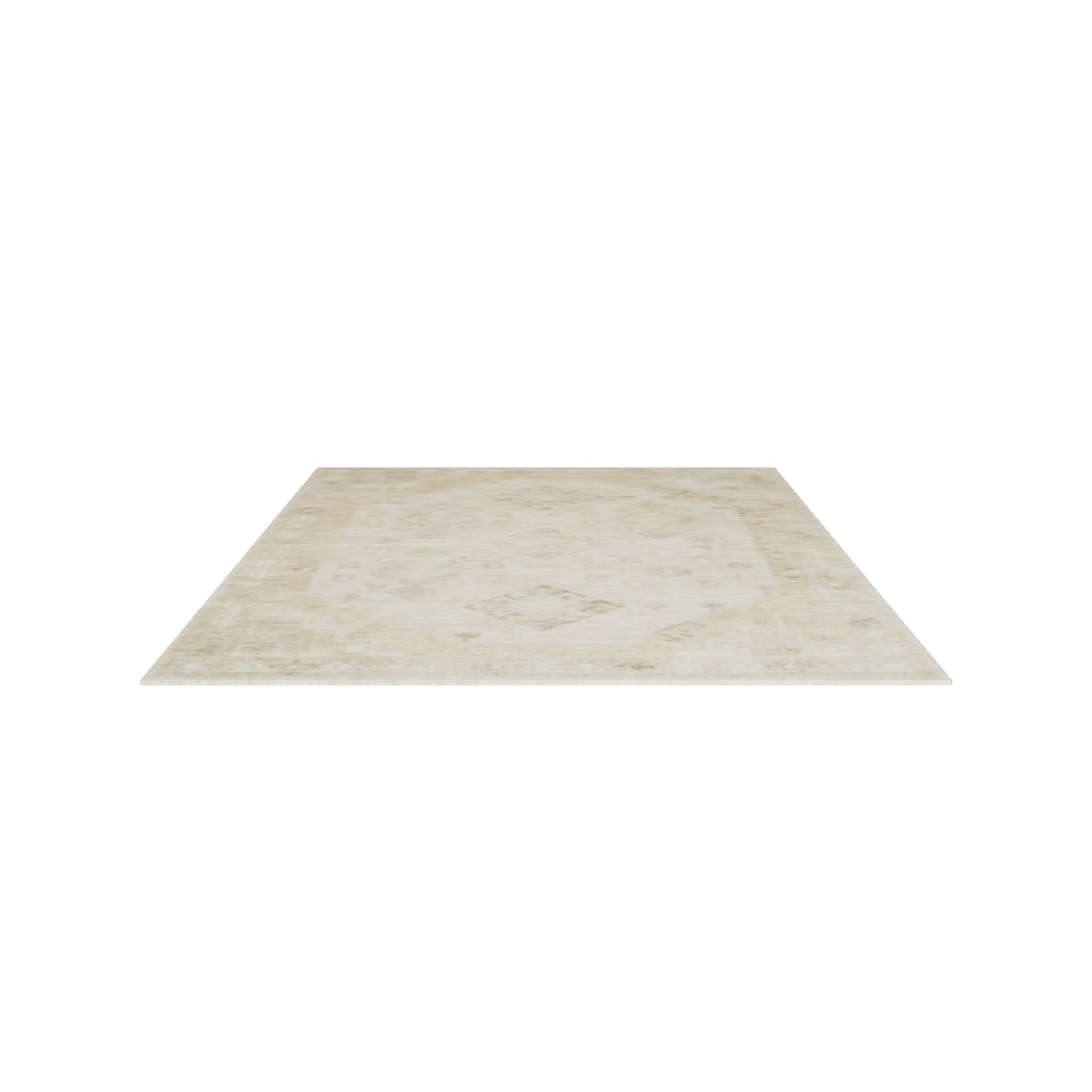 Plain Beige and Coffee Tones Wicker Textured Carpet