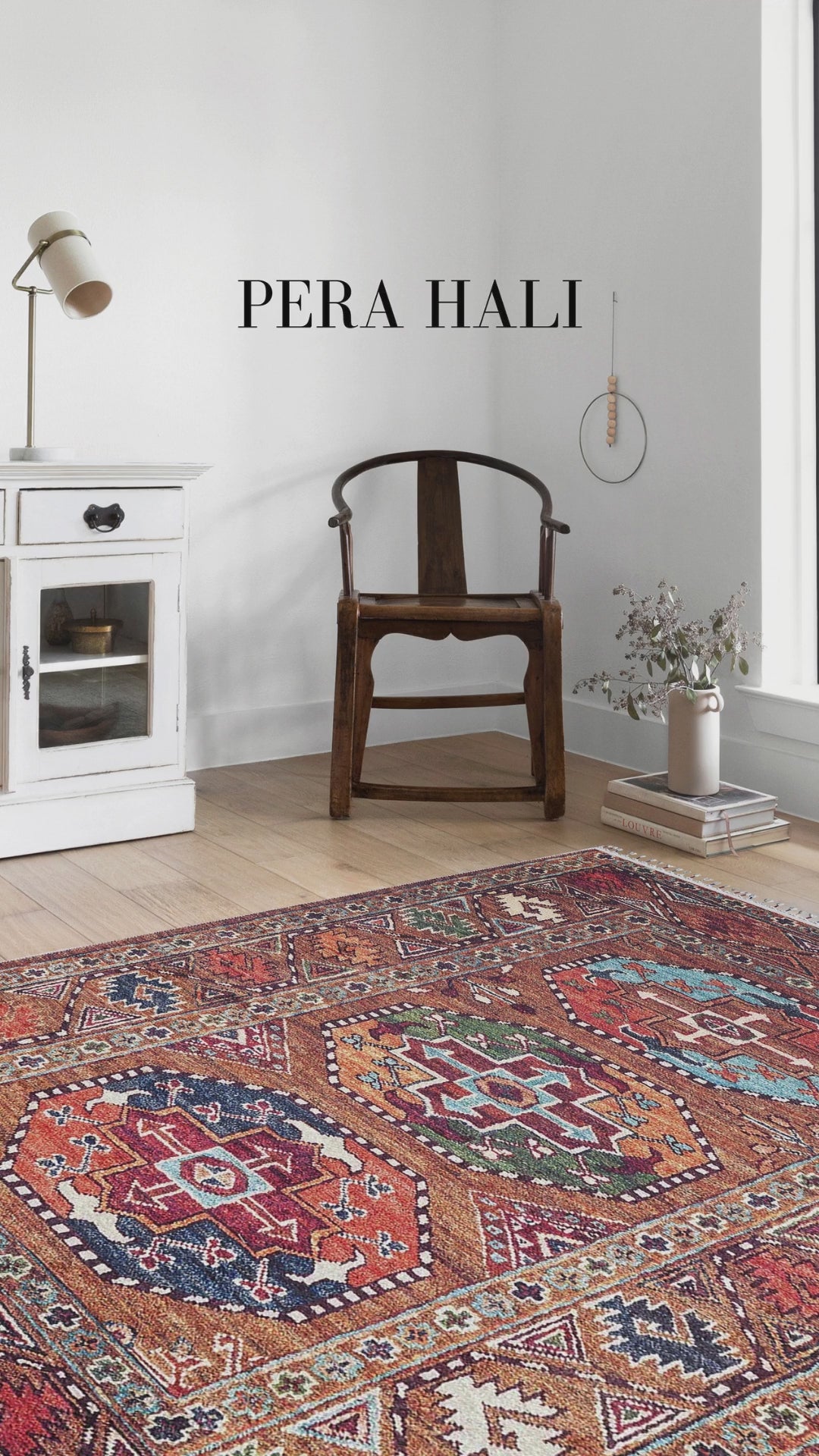 Ethnic Red Anatolian Kilim Carpet